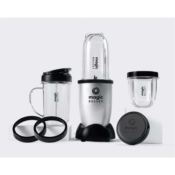 Magic Bullet Other - Magic Bullet Blender Set - Silver with Multiple Cups and Lids